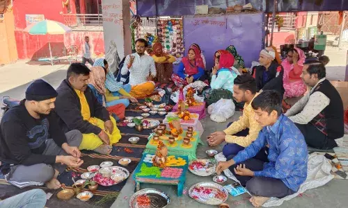 त्रिवेणी धाम में कालसर्प दोष निवारण पूजा की
