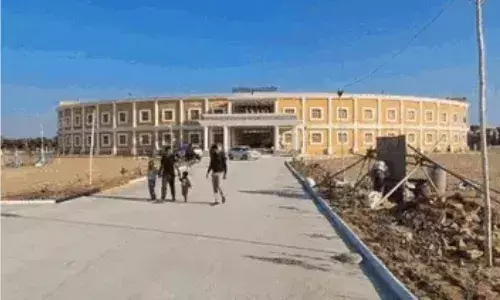 जालोर के दादाल गांव में संसद भवन की तर्ज पर बनी स्कूल बिल्डिंग का आज उद्घाटन