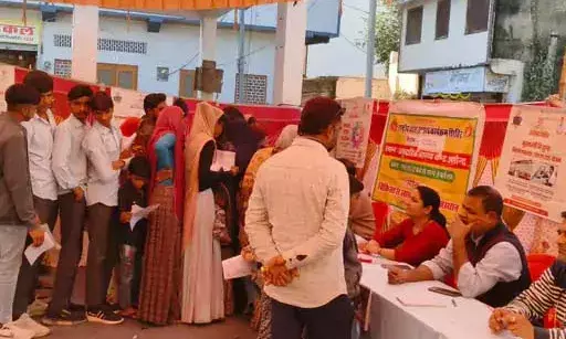 आसींद में राष्ट्रीय बाल स्वास्थ्य कार्यक्रम के तहत मेगा हेल्थ कैंप आयोजित