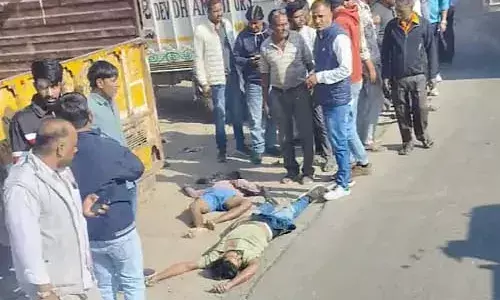 अजमेर में सड़क हादसा: ट्रक ने बाइक सवार दो युवकों को कुचला, दोनों की मौत