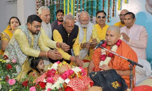 भागवत कथा में छाया कृष्ण एवं राम जन्म का उल्लास, हर तरफ बन गया खुशी का माहौल