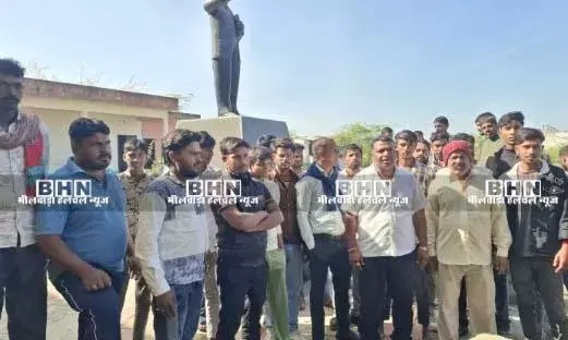 अम्बेडकर भवन की चारदीवारी तोड़ अवैध निर्माण, दलित संगठनों में आक्रोश