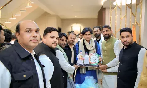 इमरान प्रतापगढ़ी का जयपुर पहुंचने पर भीलवाड़ा कांग्रेस अल्पसंख्यक विभाग ने किया भव्य स्वागत