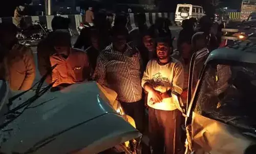 पालड़ी पुलिया पर भीषण सड़क हादसा, छह लोग घायल