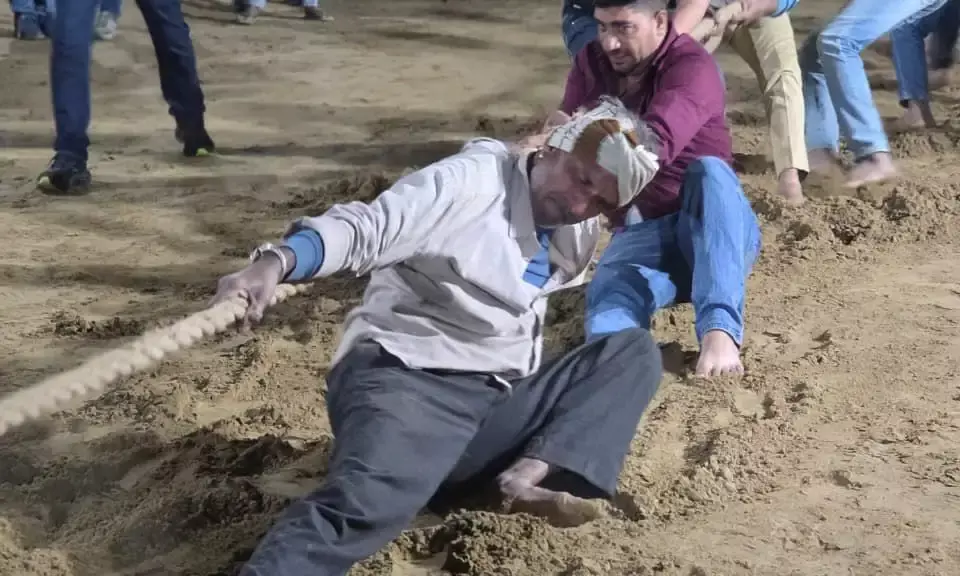 आरजिया तेजाजी चौक में रोमांचक रस्साकशी: बालाजी क्लब बना फाइनल का बाहुबली