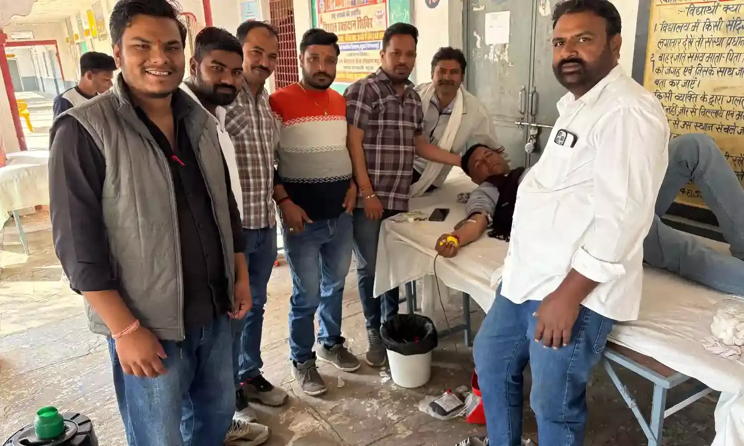 63 यूनिट किया रक्तदान