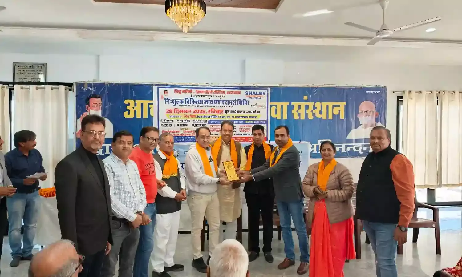 भिक्षु वाहिनी द्वारा निःशुल्क चिकित्सा जांच एवं परामर्श शिविर में आए 293 मरीज