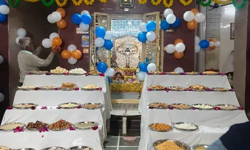 मांडल में सामूहिक हनुमान चालीसा पाठ बना जन आस्था का केंद्र, पटवा समाज ने लगाया छप्पन भोग