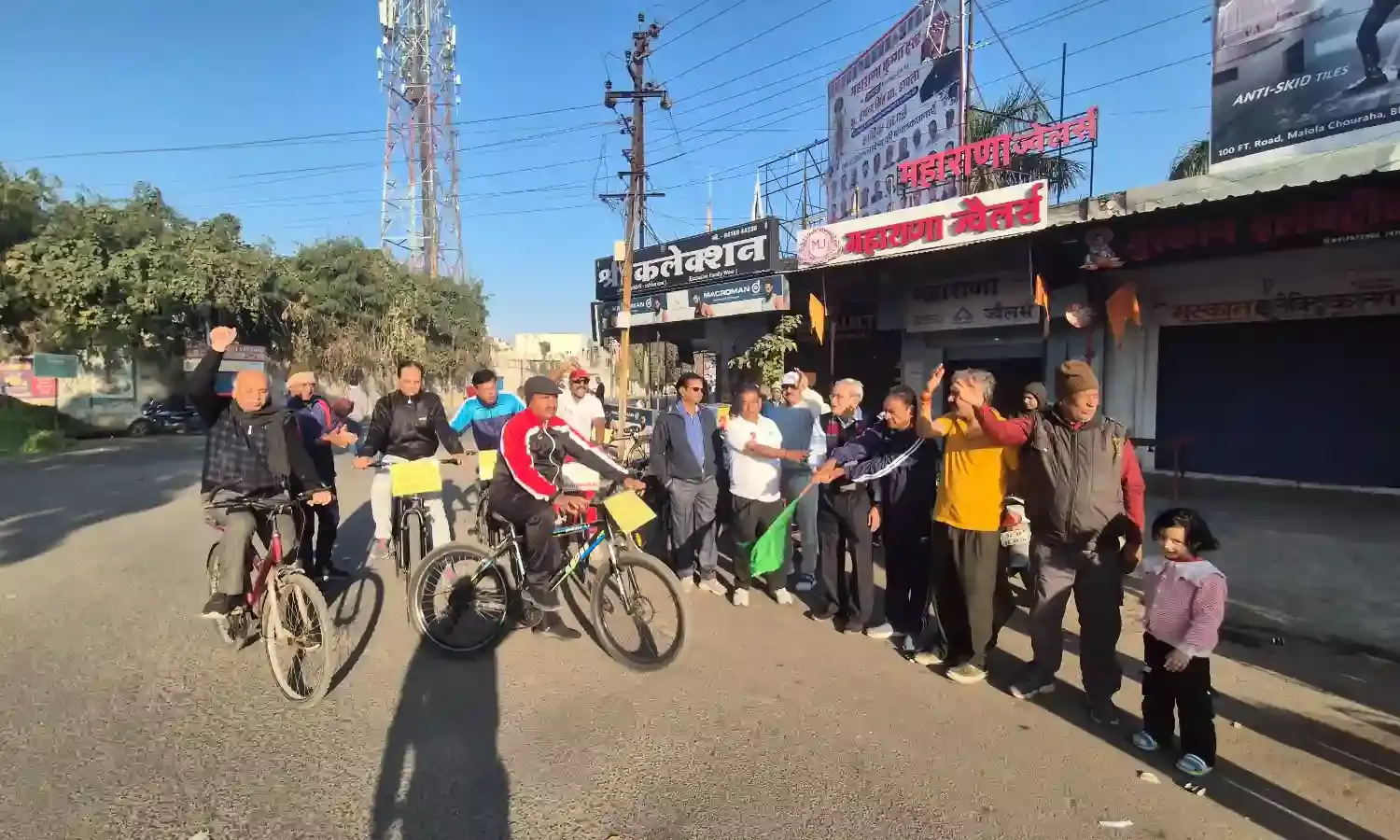 भीलवाड़ा साइकिल क्लब की वर्ष 2025 की अंतिम रैली में दिखा उत्साह