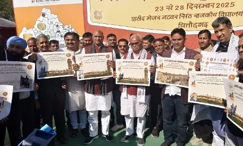 शिक्षा मंत्री ने किया 69वीं राष्ट्रीय विद्यालय हैंडबॉल प्रतियोगिता के पोस्टर का विमोचन