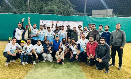 भीलवाड़ा टर्फ पर चौके-छक्कों की गूंज, रेडी बाइट्स को मात देकर टेक2 वॉरियर्स बने चैंपियन