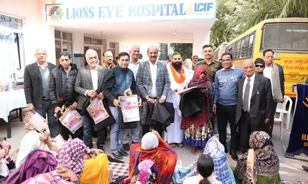 71 निःशुल्क मोतियाबिन्द के ऑपरेशन सम्पन्न