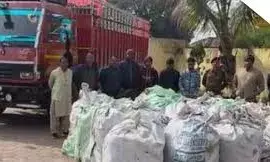 बलरामपुर में 12 क्विंटल गांजा जब्त, ओडिशा से राजस्थान ले जाया जा रहा था नशे का जखीरा