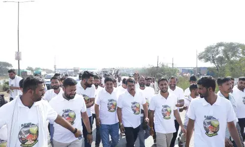 निंबाहेड़ा में युवा कांग्रेस व एनएसयूआई की 35 किमी अरावली बचाओ पदयात्रा