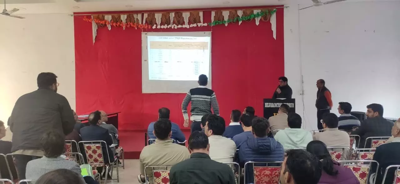 टारगेट अनुसार स्वास्थ्य सेवाओं की पेडेंसी में चिकित्सक करे सुधार- सीएमएचओ डॉ. गुर्जर टारगेट अनुसार स्वास्थ्य सेवाओं की पेडेंसी में चिकित्सक करे सुधार- सीएमएचओ डॉ. गुर्जर