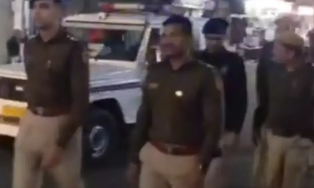 भीलवाड़ा में New Year पर पुलिस का पहरा: हुड़दंगियों की अब खैर नहीं, सड़कों पर उतरा भारी जाब्ता