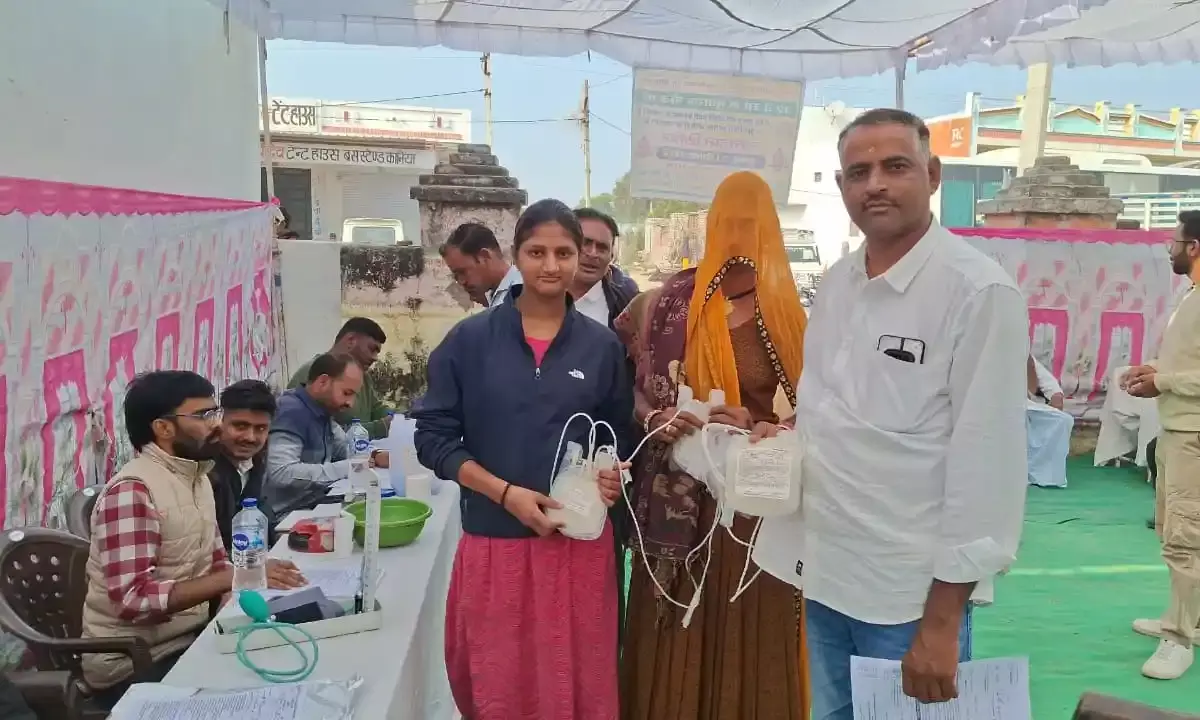 खारी का ढावा रंगरेज समाज द्वारा रक्तदान शिविर का आयोजन
