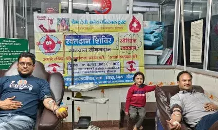 पुण्यतिथि पर मुकेश ने किया 23वां रक्तदान