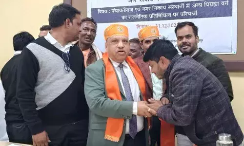 ओबीसी आयोग अध्यक्ष व सदस्य का माली समाज द्वारा किया  स्वागत