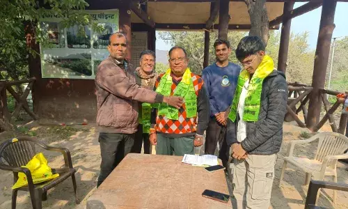 हमीरगढ़ इको पार्क में पूर्व मंत्री  गुर्जर ने वन विकास कार्यों का किया निरीक्षण