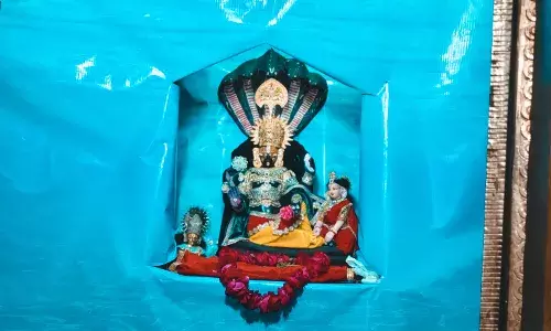 नौगांवा में धरती पर उतरा वैकुंठ: क्षीर सागर में शेषशैया पर विराजे सांवरिया सेठ, दर्शन को उमड़ी भारी भीड़