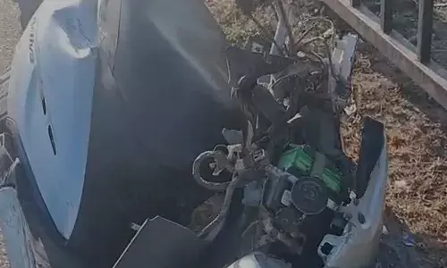 ट्रक से टकराई स्कूटी, नाथद्वारा में एक की मौत, दो घायल