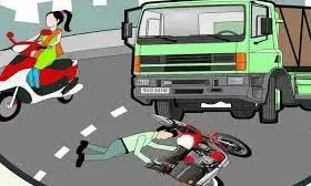 ट्रक की टक्कर से दो नाबालिगों की मौत, एक गंभीर घायल