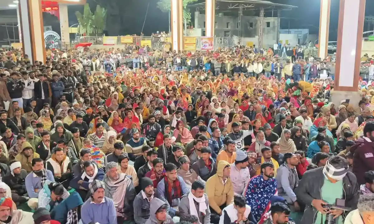 मेवाड़ के प्रसिद्ध स्थल खजुरिया श्याम दरबार में उमड़ा श्रद्धा का सैलाब, भजनों की सरिता में झूमे हजारों भक्त