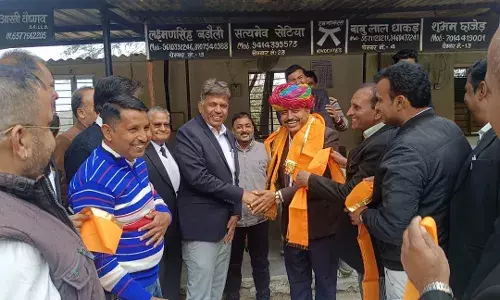 निंबाहेड़ा न्यायालय परिसर में जिला कांग्रेस विधि प्रकोष्ठ अध्यक्ष का हुआ स्वागत