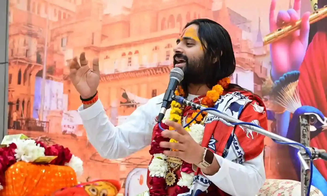 बीलिया में रावण के दंभ चूर्ण के साथ तीन दिवसीय हनुमान कथा का समापन