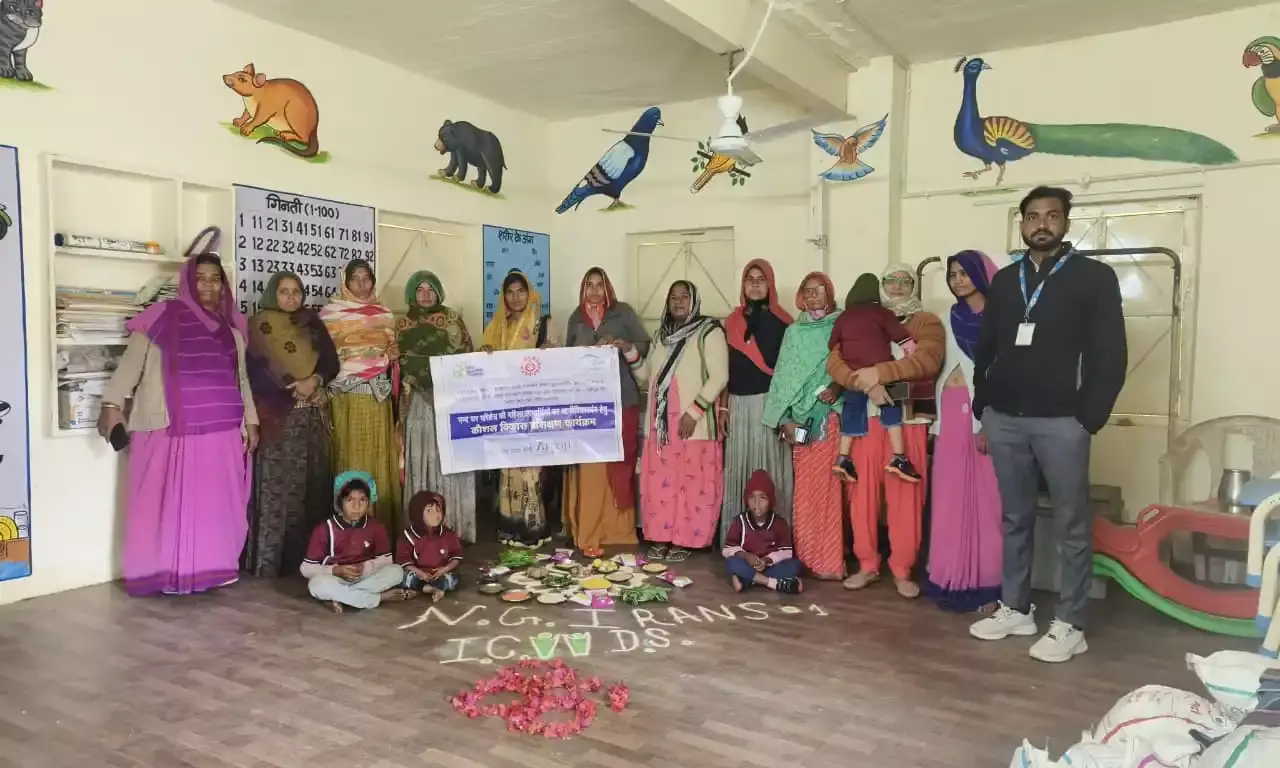 आंगनबाड़ी केंद्र पर रेसिपी ट्रायल और सुपोषण दिवस आयोजित