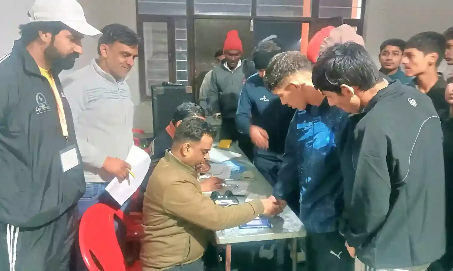 69वीं राष्ट्रीय विद्यालय स्तरीय प्रतियोगिताओं से खिलाड़ियों का बायोमेट्रिक सत्यापन