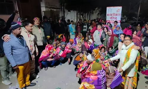 सर्दी से राहत का संकल्प, भारत विकास परिषद् ने जरूरतमंदों को वितरित किए कंबल