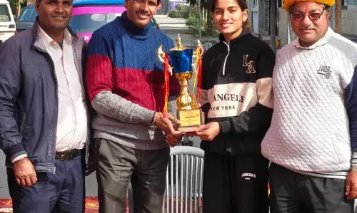 गोल्ड मेडल विजेता कृतिका  का खटीक समाज ने किया स्वागत