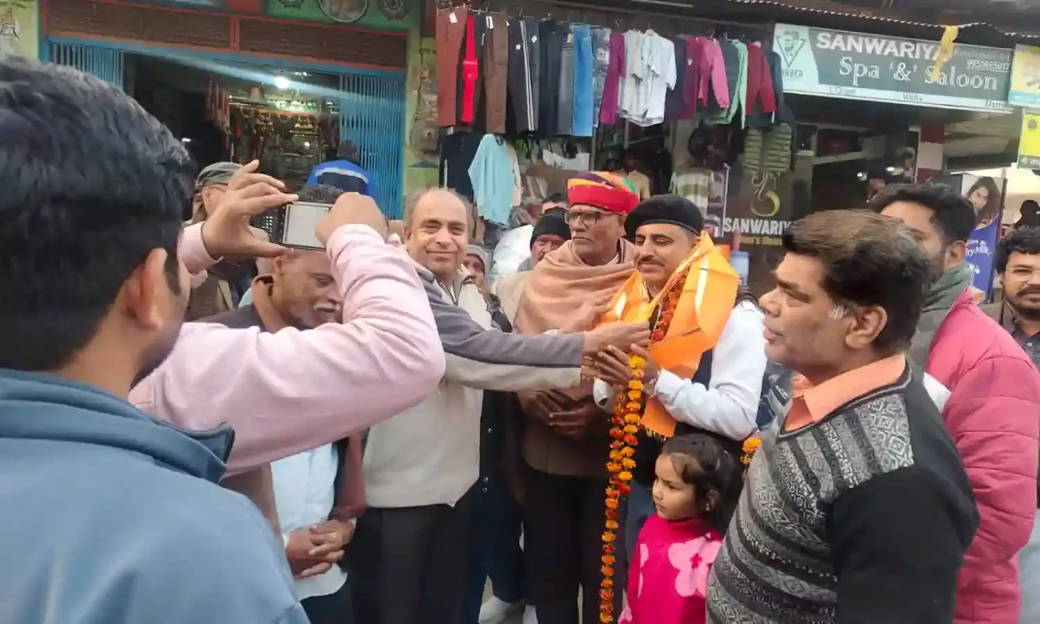 जिलाध्यक्ष लक्ष्मण का किया स्वागत