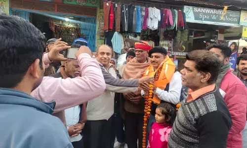 जिलाध्यक्ष लक्ष्मण का किया स्वागत