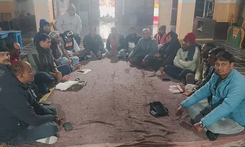 गंगापुर में पंच तीर्थ बालाजी मंदिर प्रांगण में हिंदू सम्मेलन के लिए बैठक आयोजित