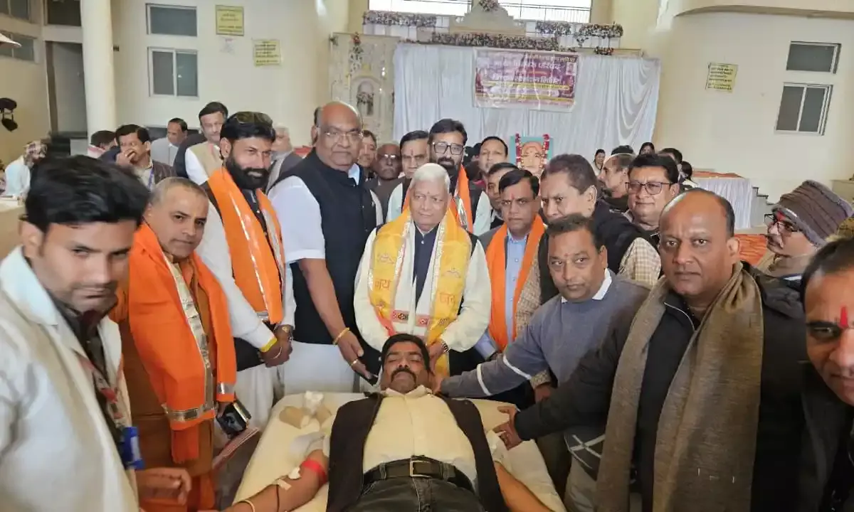 रक्तदान शिविर का आयोजन, 504 यूनिट रक्त एकत्रित