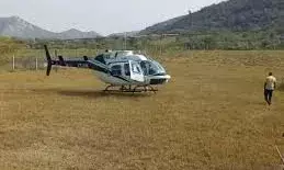जयपुर में हेलिकॉप्टर की इमरजेंसी लैंडिंग, बड़ा हादसा टला
