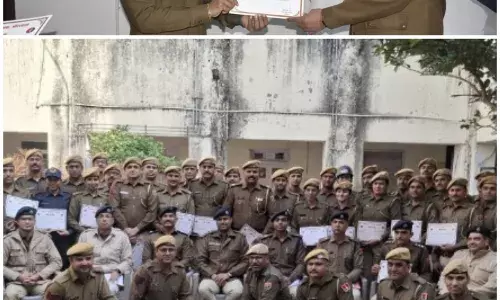 उत्कृष्ट कार्य के लिए अतिरिक्त पुलिस अधीक्षक जैन सहित 84 पुलिसकर्मी सम्मानित