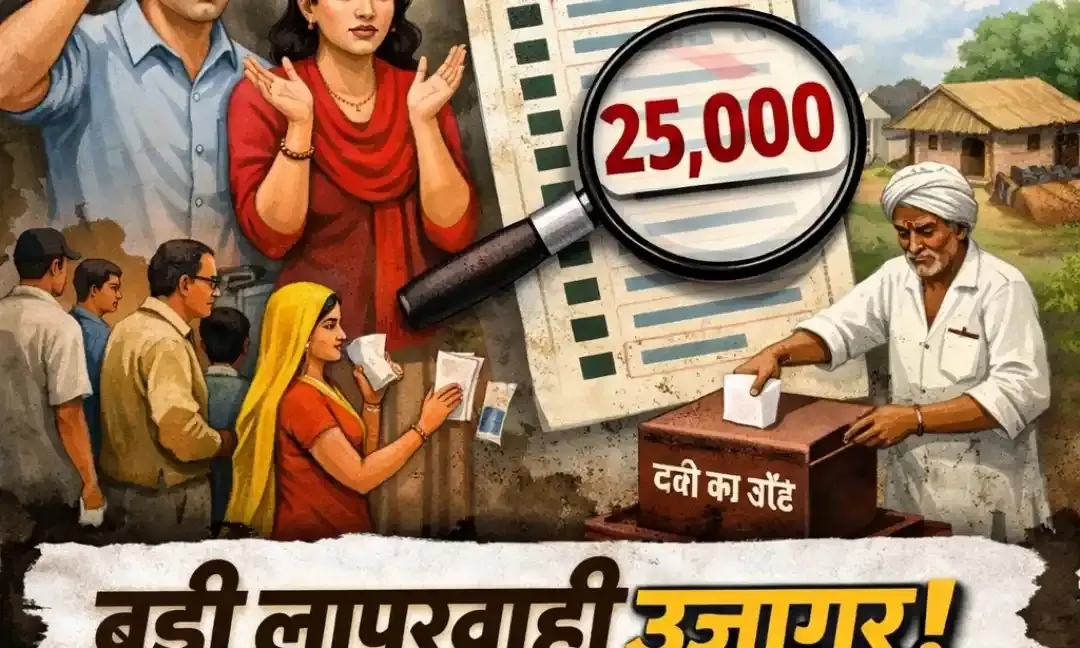 बड़ी लापरवाही; नगर निगम क्षेत्र के 25 हजार मतदाता अब चुनेंगे गांव की सरकार