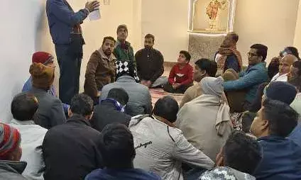 सांगानेर में 1 फरवरी को होगा हिंदू सम्मेलन, कलश यात्रा व प्रभात फेरी की तैयारियों को लेकर बैठक आयोजित