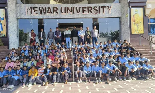 बरुन्दनी के विद्यार्थियों ने किया मेवाड़ विश्वविद्यालय में शैक्षिक भ्रमण