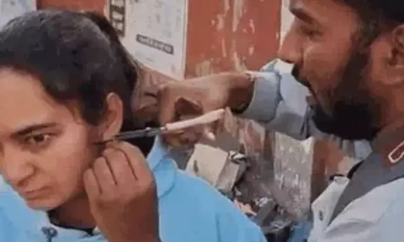 भीलवाड़ा में शिक्षक भर्ती परीक्षा का आगाज़: मेटल के बटन से लेकर कानों की बाली तक पर सख्ती, कैंची से काट कर दिया प्रवेश