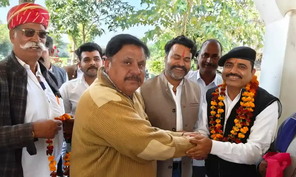 राजपूत समाज ने किया जिला अध्यक्ष सिंह का स्वागत