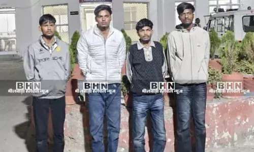 रात के अंधेरे में डकैती, लेकिन कानून का कहर पड़ा भारी, कोतवाली पुलिस ने 4 लाख की लूट का किया खुलासा, चार शातिर बदमाश दबोचे