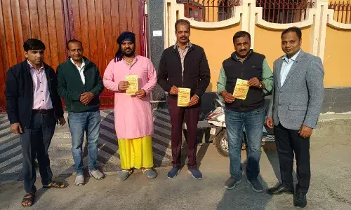 हिंदू सम्मेलन की तैयारी, वर्धमान-विद्युत नगर बस्ती में पोस्टर विमोचन और होगें 11 हनुमान चालीसा के पाठ