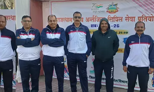 अंतरजिला सिविल सेवा टेबल टेनिस प्रतियोगिता में उदयपुर बना उपविजेता अंतरजिला सिविल सेवा टेबल टेनिस प्रतियोगिता में उदयपुर बना उपविजेता