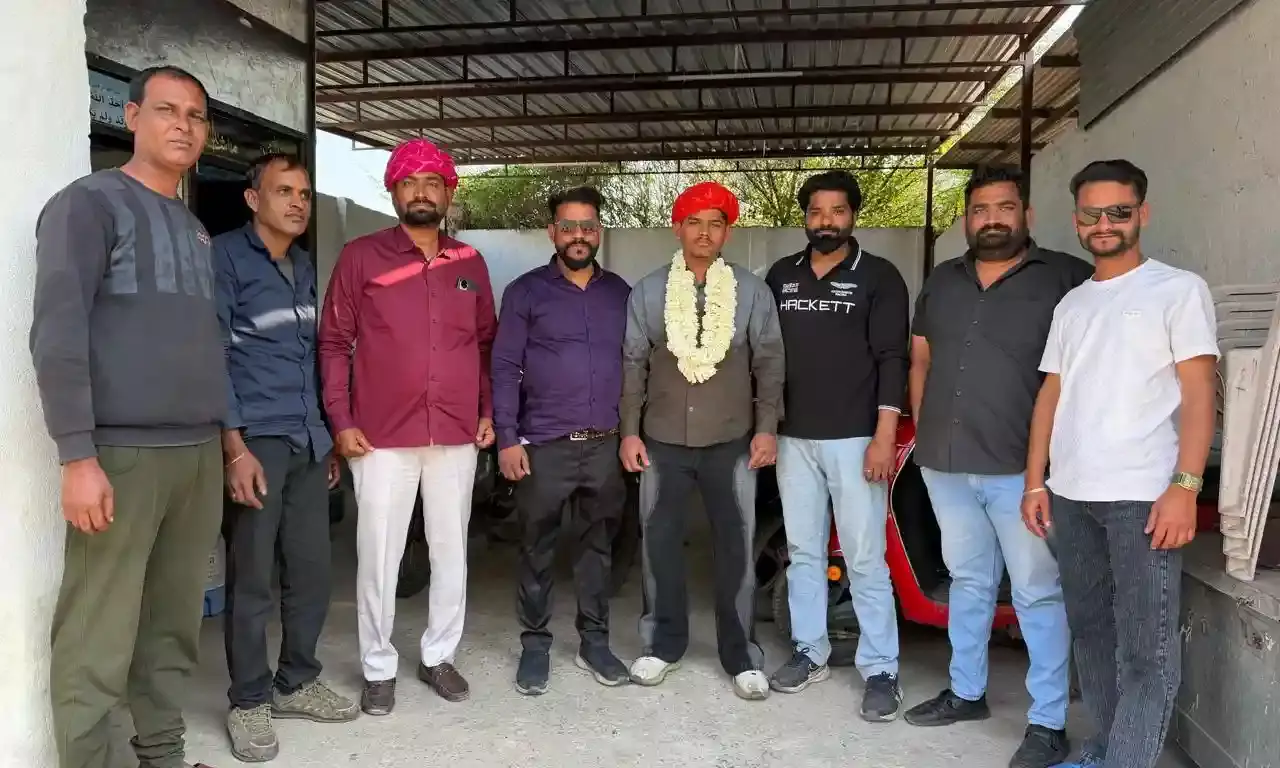 गोल्ड मेडलिस्ट रंगरेज का किया इस्तकबाल