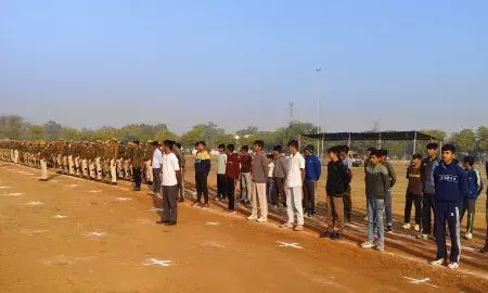 गणतंत्र दिवस पर हिंदुस्तान स्काउट गाइड का पूर्व अभ्यास